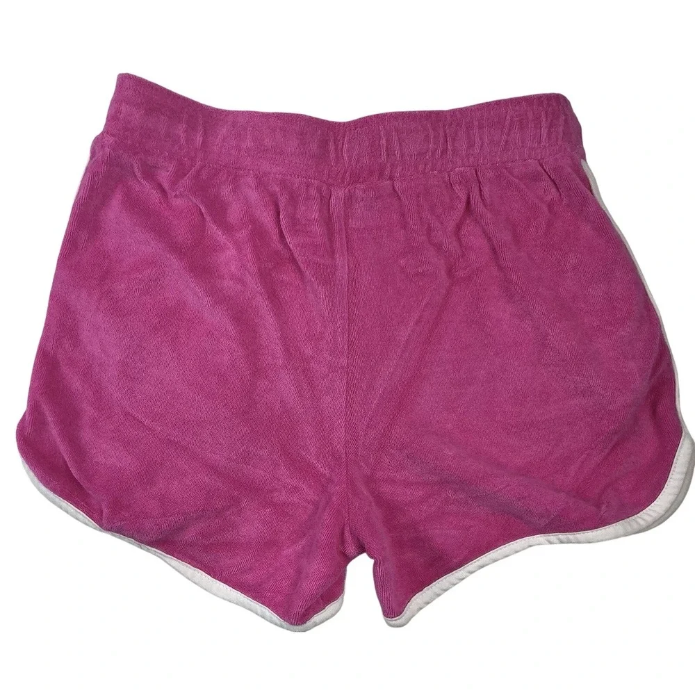 Cat Jack Kids Girls Pink Terry Cloth Drawstring Shorts Size L 10‎ 12